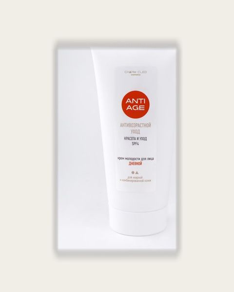 ANTI-AGE. Крем для лица дневной 100 мл. Красота и уход SPF4 для комбинированной и жирной кожи — упаковка