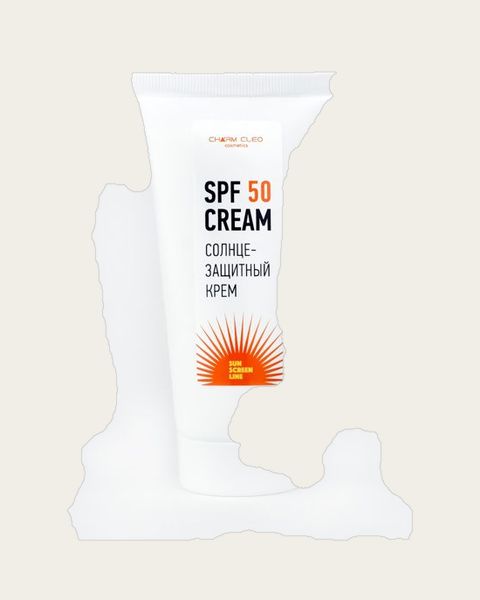 Крем солнцезащитный SPF 50, 100 мл. активно увлажняющий, смягчающий для нежной кожи лица и тела — упаковка